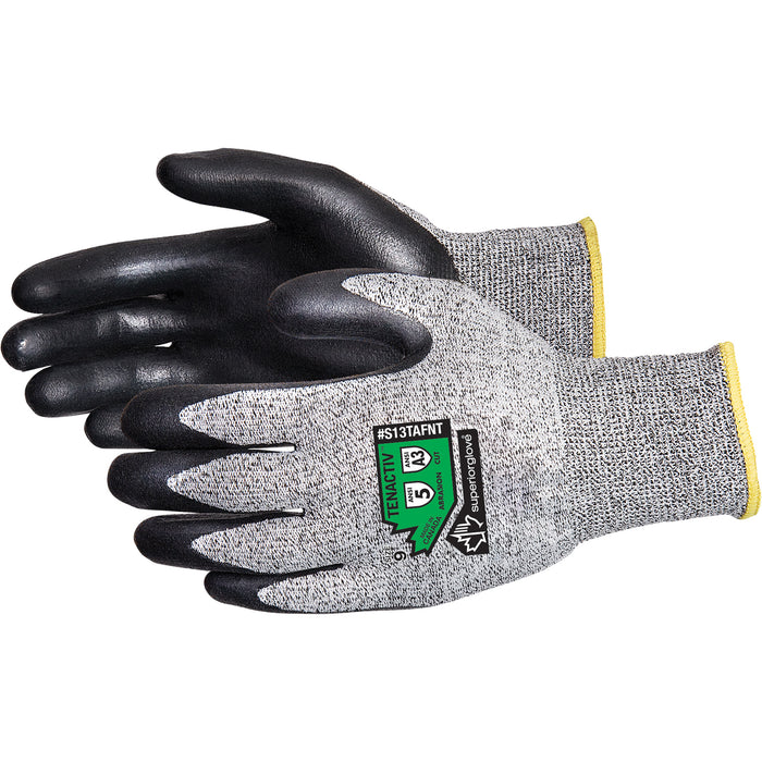 Gants résistants aux coupures, taille 8, calibre 13, revêtement en mousse de nitrile, coque TenActiv™, ASTM ANSI niveau A3