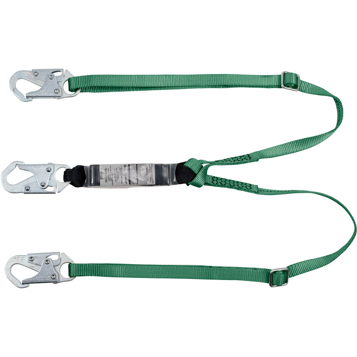 V-Series Lanyard, 6', Snap Hook Center, Snap Hook Leg Ends, Polyester
