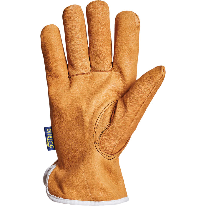 Endura® Driver's Glove, Medium, Grain Goatskin Palm, Thinsulate™ Inner Lining