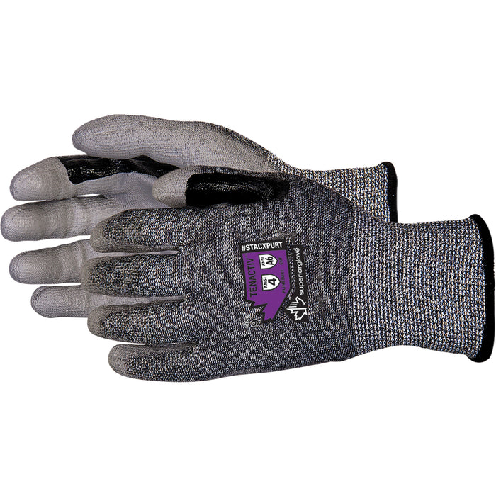 Composite-Knit Cut-Resistant Gloves, Size 10, 13 Gauge, Polyurethane Coated, TenActiv™ Shell, ASTM ANSI Level A6