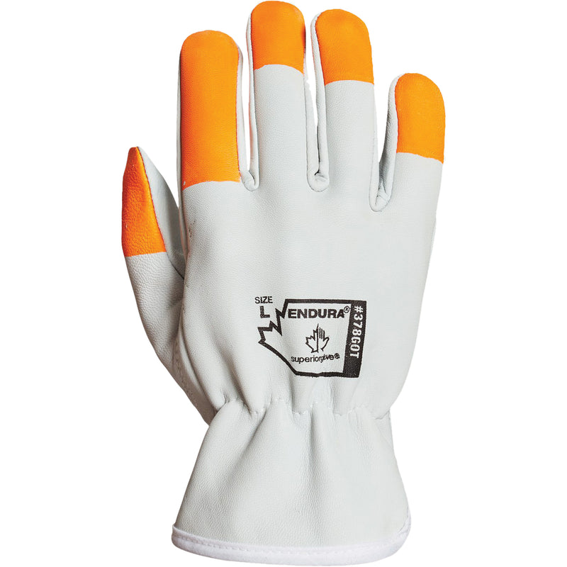 Endura® Driver's Gloves, Medium, Grain Goatskin Palm
