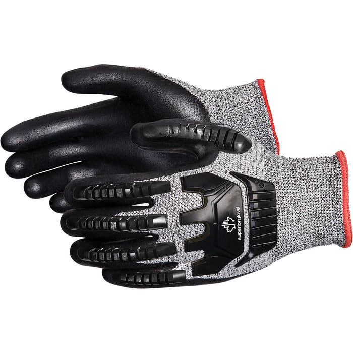 TenActiv™ Anti-Impact Cut-Resistant Composite Knit Gloves, 10, Synthetic Palm, Knit Wrist Cuff