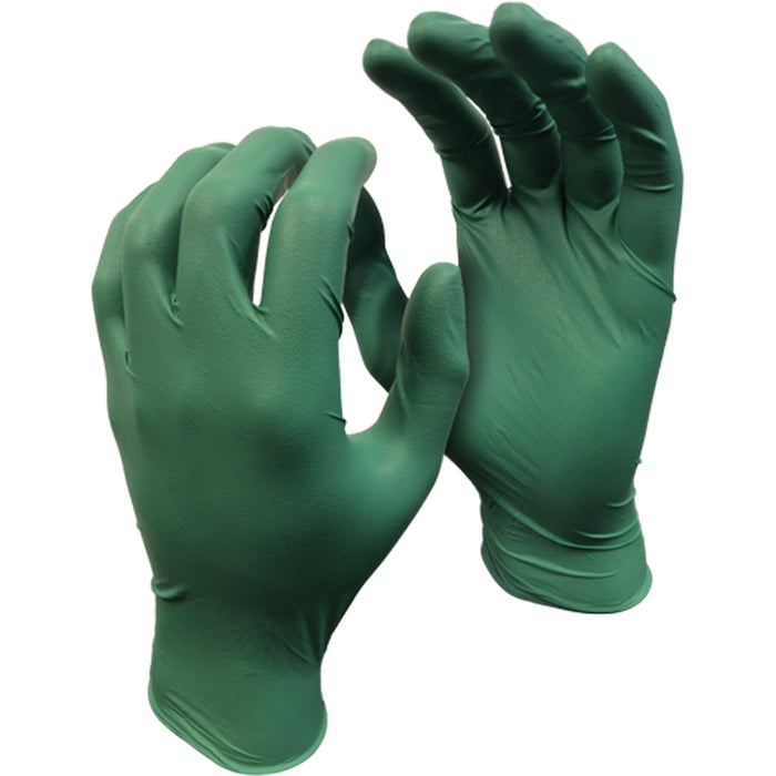 5559PF Green Monkey™ Gloves, X-Large, Nitrile, 4-mil, Powder-Free, Green