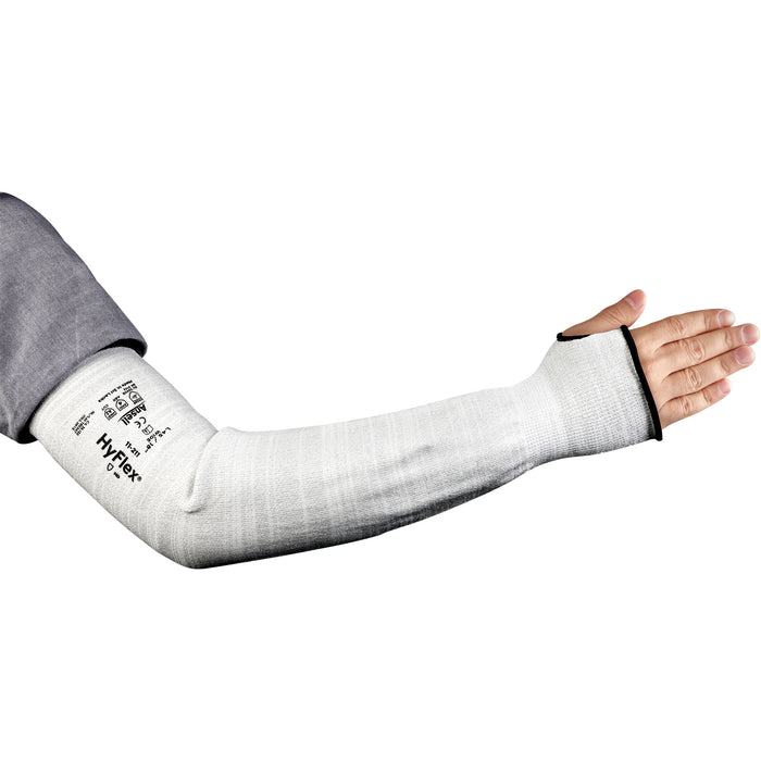 HyFlex® 11-211 Series Narrow Cut Resistant Sleeve, Intercept™, 18", ASTM ANSI Level A2/EN 388 Level 2, Grey