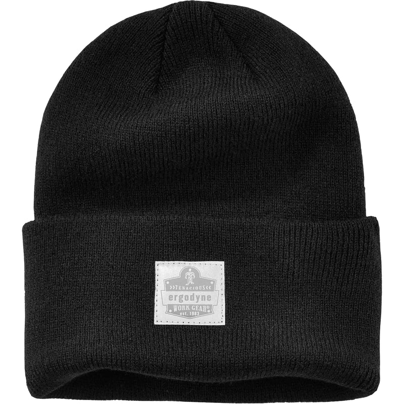 N-Ferno® Rib Knit Beanie Hat, One Size, Black