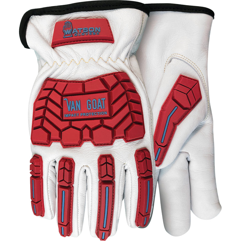 Van Goat Insulated Impact & Cut Resistant Gloves, 2X-Large, Goatskin Palm, Slip-On Cuff