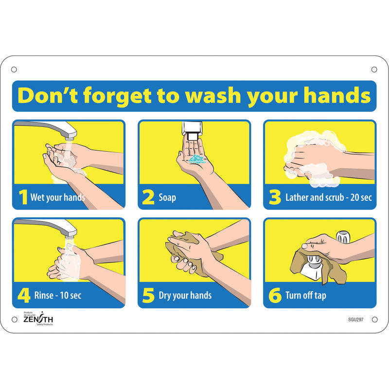 Pictogramme "N'oubliez pas de vous laver les mains"