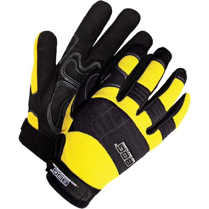 Heavy-Duty Performance Gloves with Padded Palms, Size Medium, Synthetic Palm