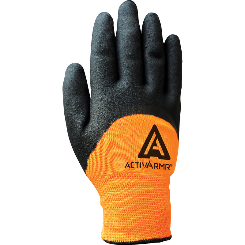 ActivArmr® 97-011 Coated Gloves, Large, Nitrile Coating, 10 Gauge, Polyester Shell