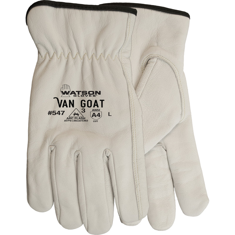 Van Goat Cut Resistant Work Gloves, X-Large, 36 cal/cm², Level 3, NFPA 70E