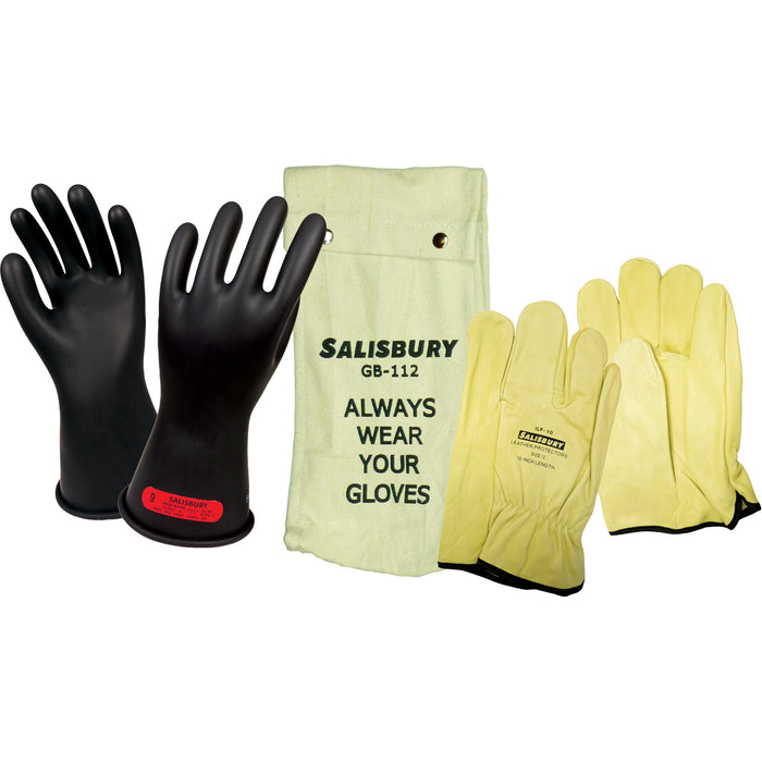 Electrical-Insulating Glove Kit, ASTM Class 0, Size 11, 11" L