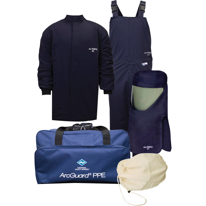 Arcguard Revolite Medium Arc Flash Suit Kit with Lift Front Hood, 40 cal/cm²
