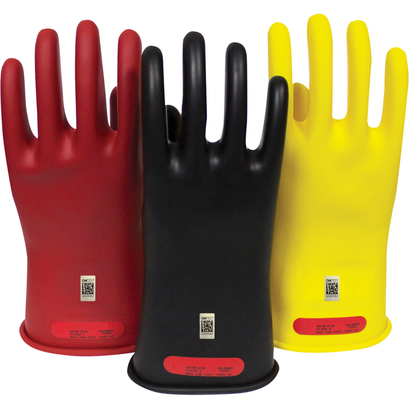 Arcguard Rubber Voltage Gloves, Size 10, 10" L