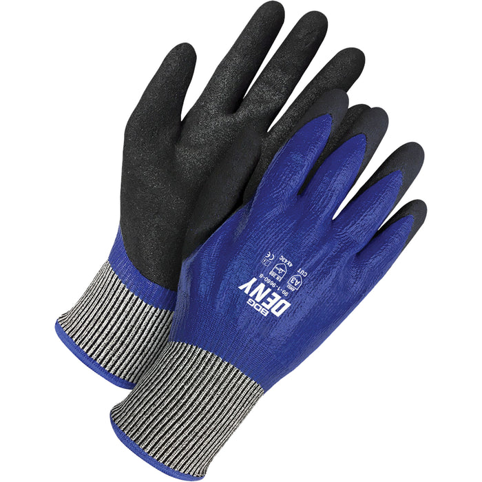 Deny® Cut-Resistant Gloves, Size 8, 13 Gauge, Nitrile Coated, HPPE Shell, ASTM ANSI Level A3/EN 388 Level C