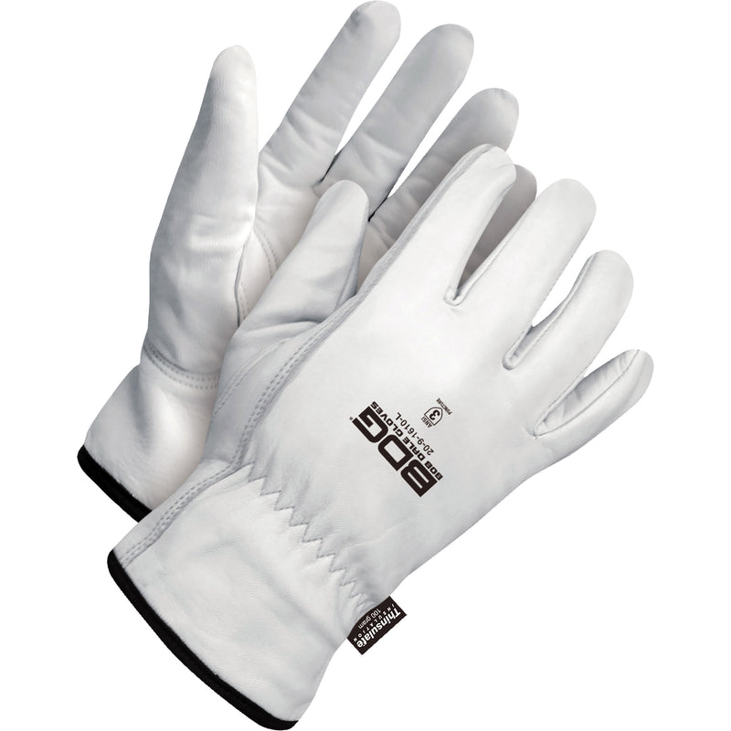 Classic Puncture Resistant Driver Gloves, X-Large, Grain Goatskin Palm, Thinsulate™ Inner Lining