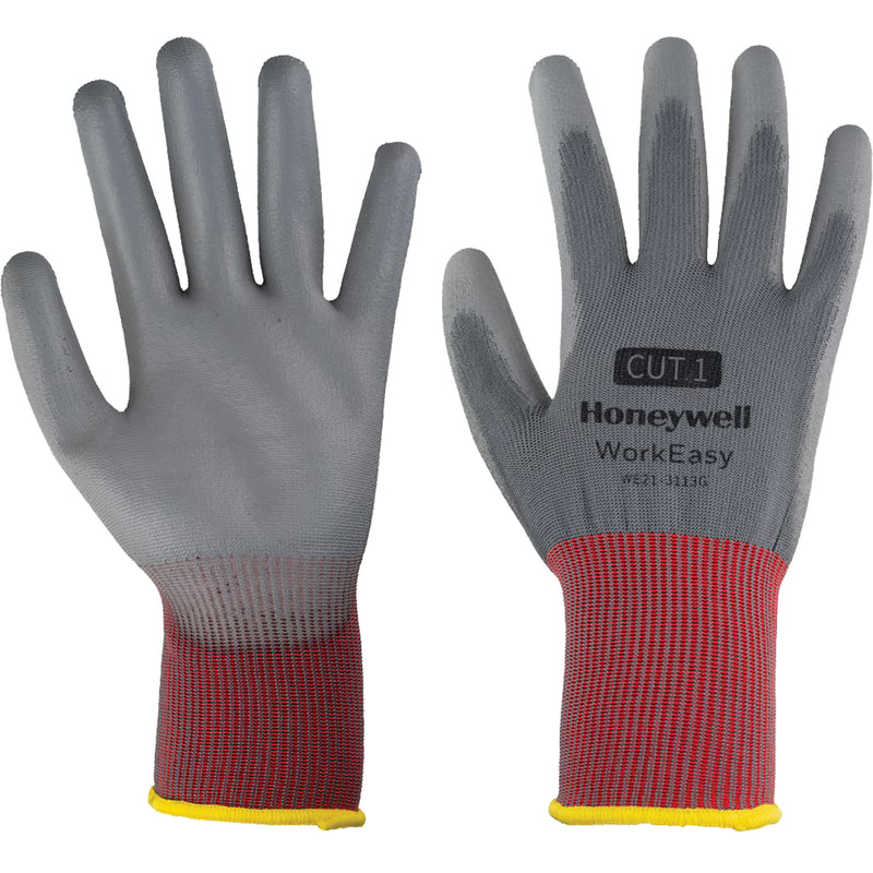 WorkEasy Cut Protective Gloves, Size X-Large/10, 13 Gauge, Polyurethane Coated, Polyester Shell, EN 388 Level 1
