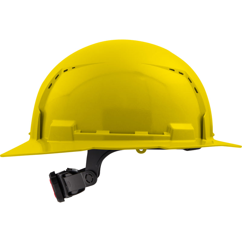 Full Brim Hardhat, Meets CSA Type 1, Ratchet Suspension, Vented