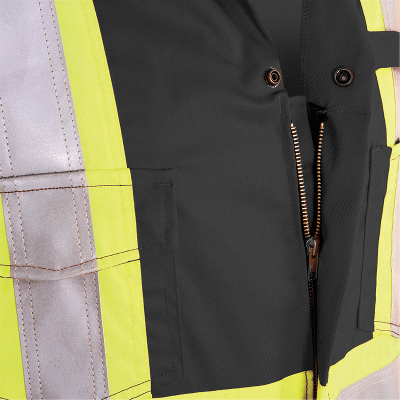 7702BK FR-Tech® 88/12 FR Arc Rated Coveralls, Size 46, Black, 9.7 cal/cm²