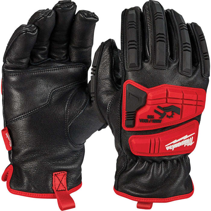 Goatskin Impact Gloves, X-Large, Grain Leather Palm