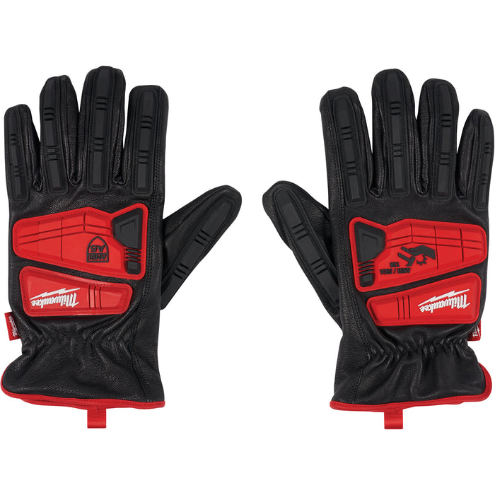 Goatskin Impact Gloves, X-Large, Grain Leather Palm