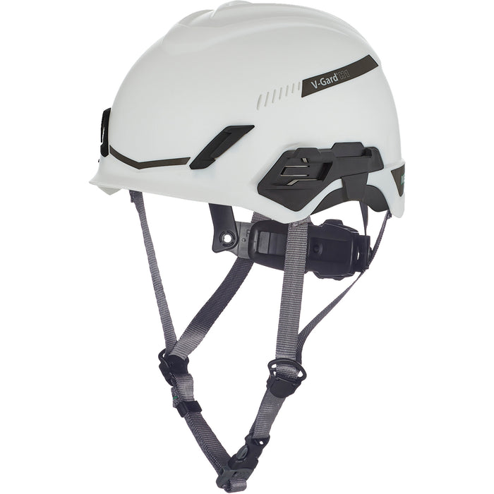 V-Gard® H1 Safety Helmet, Vented, Ratchet, White