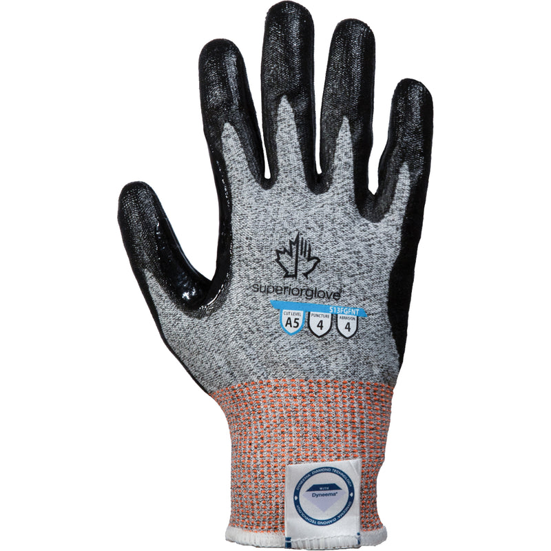 Supertouch® Cut-Resistant Gloves, Size 9, Nitrile Coated, Dyneema® Shell, ASTM ANSI Level A5