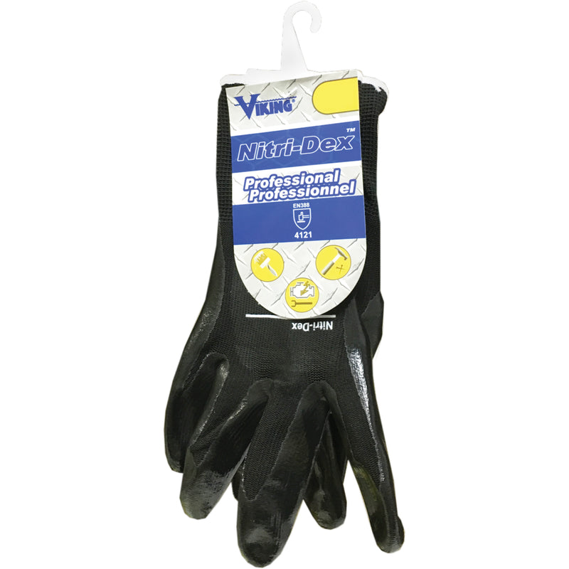 Nitri-Dex Work Gloves, 9, Nitrile Coated, EN 388 Level 1