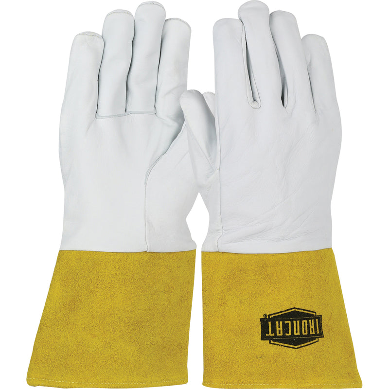 Ironcat® Premium Leather TIG Glove, Grain Kidskin, Size Large