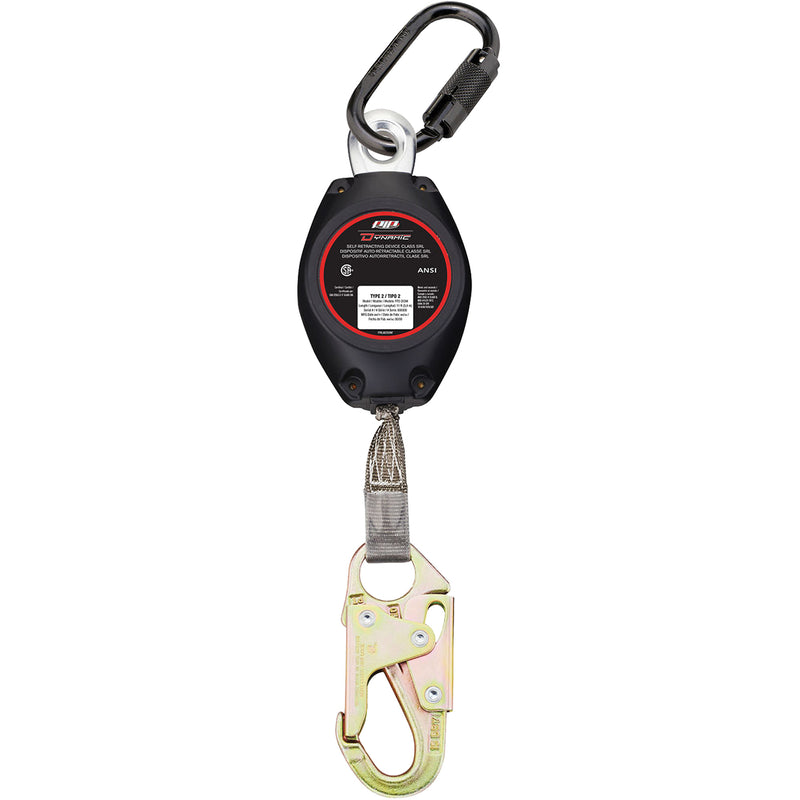 Dynamic™ Small Snap Hook Self-Retracting Lifeline, 11', Polyester, Swivel
