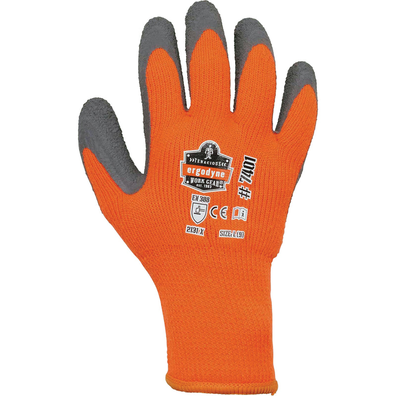 ProFlex 7401 Coated Lightweight Winter Work Gloves, X-Large, Latex Coating, 10 Gauge