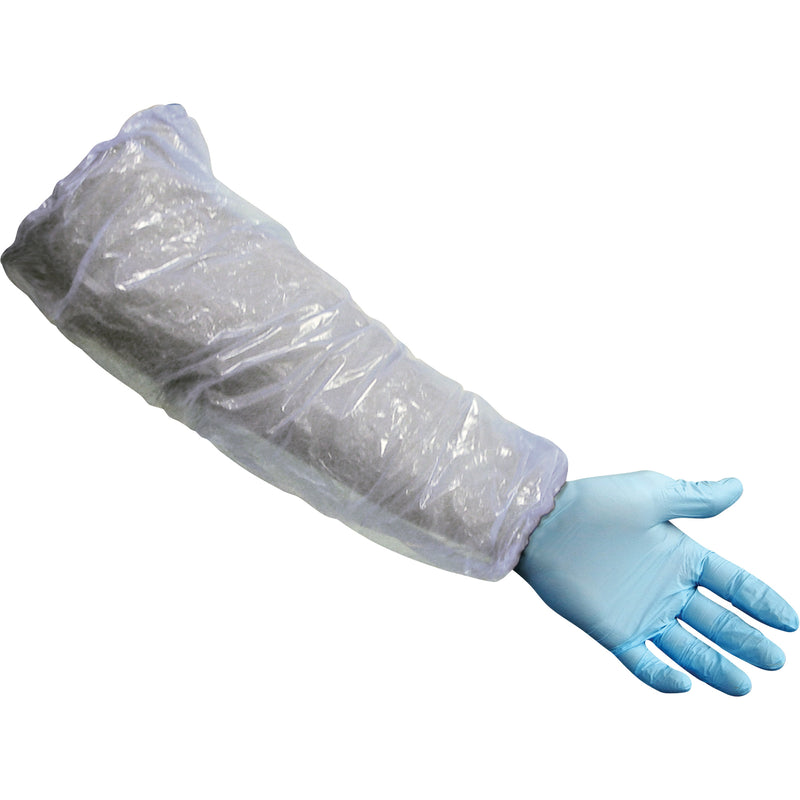 Sleeves, 16" long, Polyethylene, White