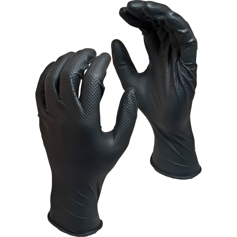 Green Monkey™ Biodegradable Disposable Gloves, 2X-Large, Nitrile, 8-mil, Powder-Free, Black