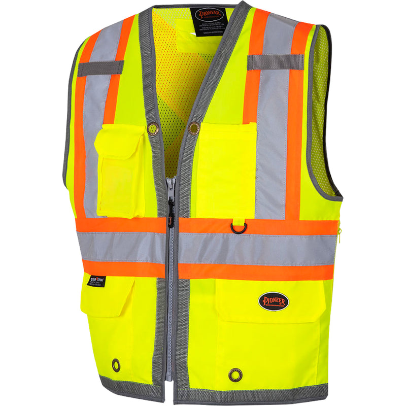 Gilet d'arpenteur zippé à l'arrière et en maille
