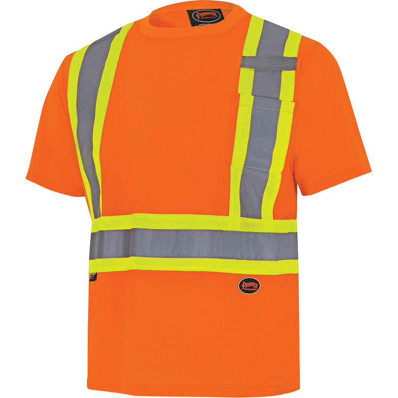 6990 Bird's-Eye Safety Shirt, Polyester, 2X-Large, High Visibility Orange
