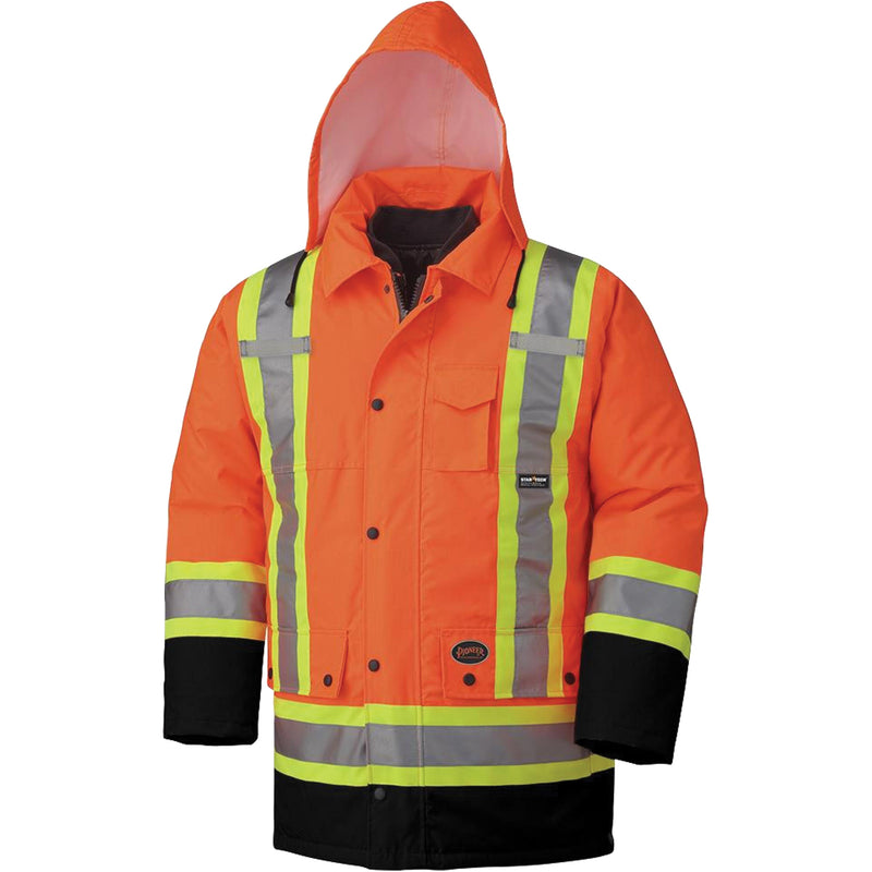 5020BB Waterproof 7-in-1 Parka, High Visibility Orange, Small