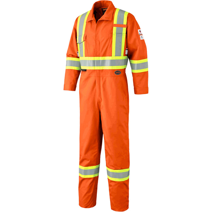 7702T FR-Tech® Arc-Rated Coverall, Size 52 (Tall), High Visibility Orange, 10 cal/cm²