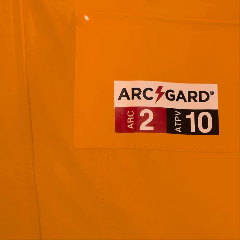 5880 FR/Arc-Rated Waterproof Rain Jacket, Large, High Visibility Orange, 10 cal/cm²