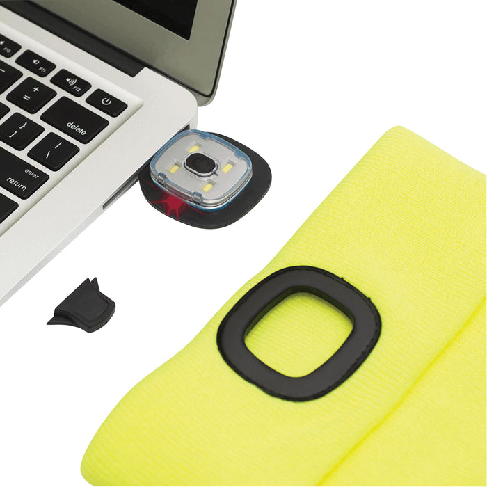 Tuque en tricot avec phare LED