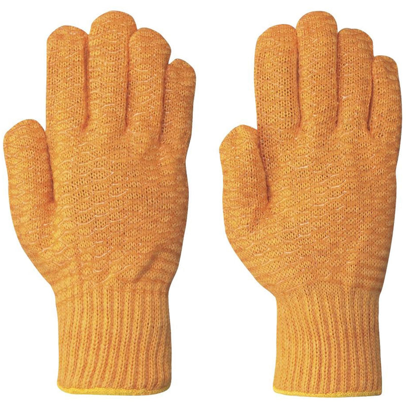 544 Seamless Knit Criss-Cross Gloves, Nylon, Large