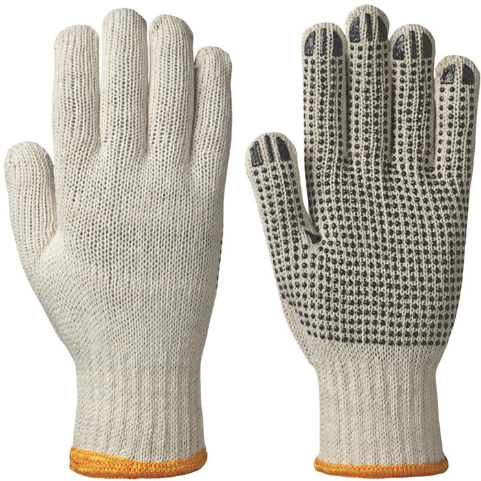 501 Knitted Dotted-Palm Gloves, Poly/Cotton, X-Large