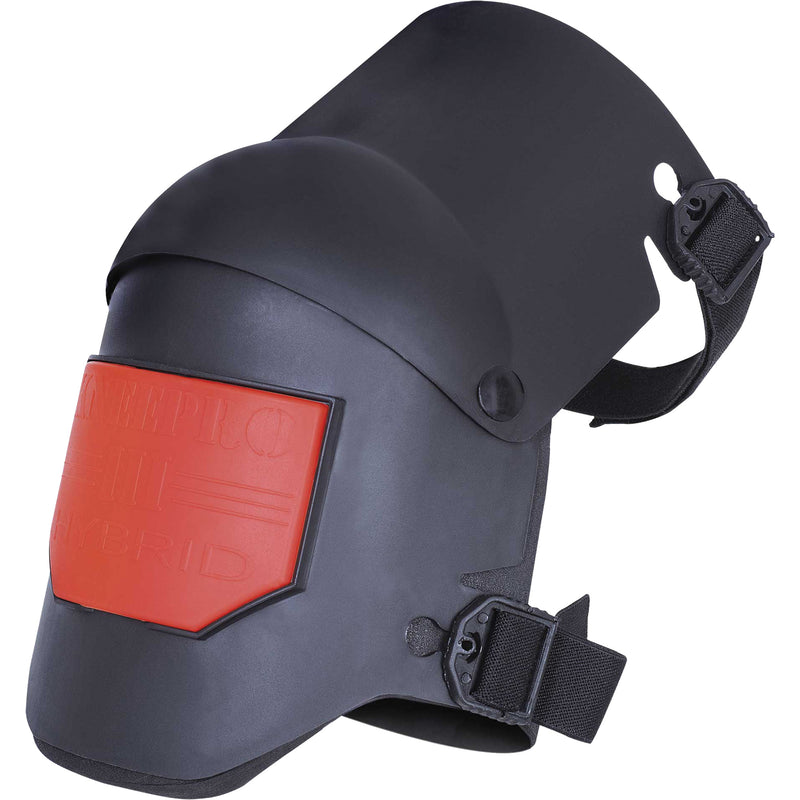 KneePro Hybrid Ultra Flex III Knee Pads, Snap-On Style, Plastic Caps, Foam/Gel Pads