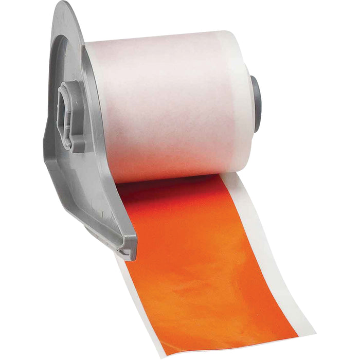 All-Weather Permanent Adhesive Label Tape, Vinyl, Orange, 2" Width