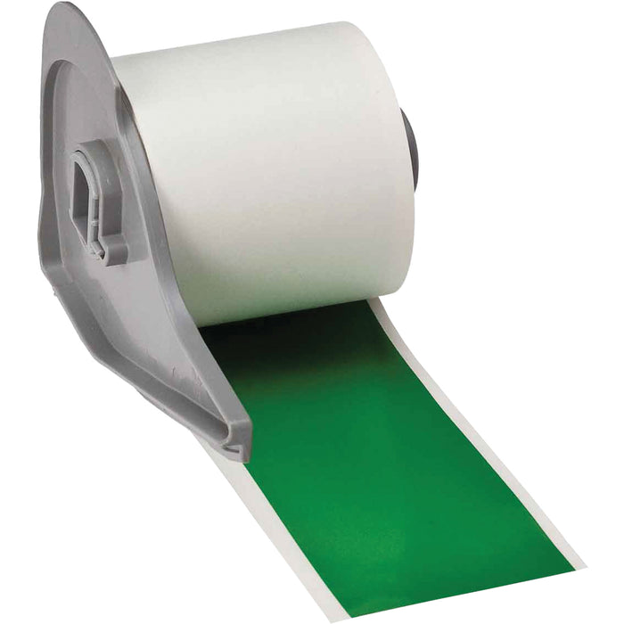All-Weather Permanent Adhesive Label Tape, Vinyl, Green, 2" Width