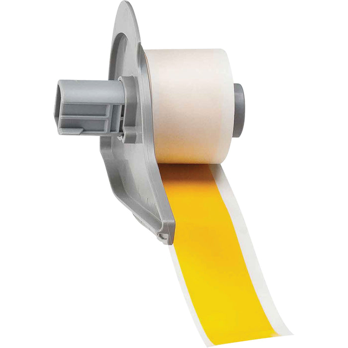 All-Weather Permanent Adhesive Label Tape, Vinyl, Yellow, 1" Width
