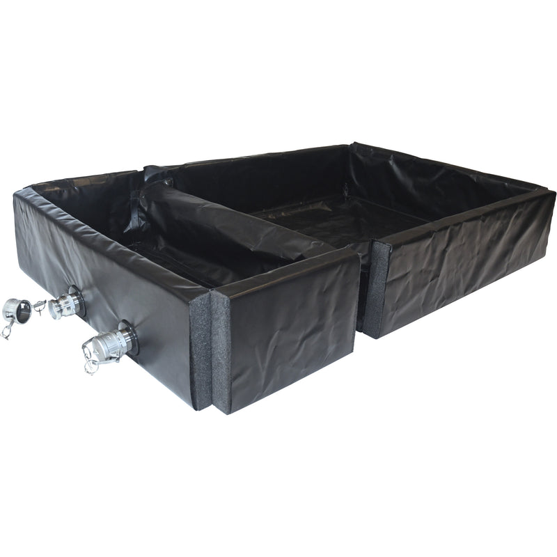 Ultra-Track Berm, 144 US gal. Capacity, 4' W x 6' L x 12" H, Foam Wall