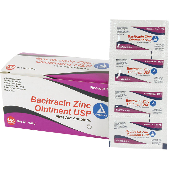 Sachets de premiers soins à base de bacitracine et de zinc