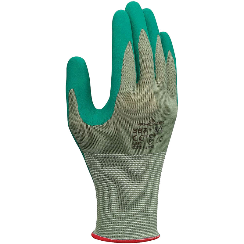 383 Biodegradable Working Gloves, 8/Large, Nitrile Coating, 13 Gauge, Polyester Shell