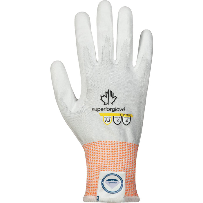 Superior Touch® Gloves, Size X-Large/10, 13 Gauge, Polyurethane Coated, Dyneema® Shell, ASTM ANSI Level A2