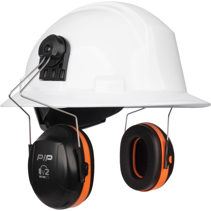 Dynamic™ V2™ Passive Ear Muffs, Cap Mount, 25 NRR dB