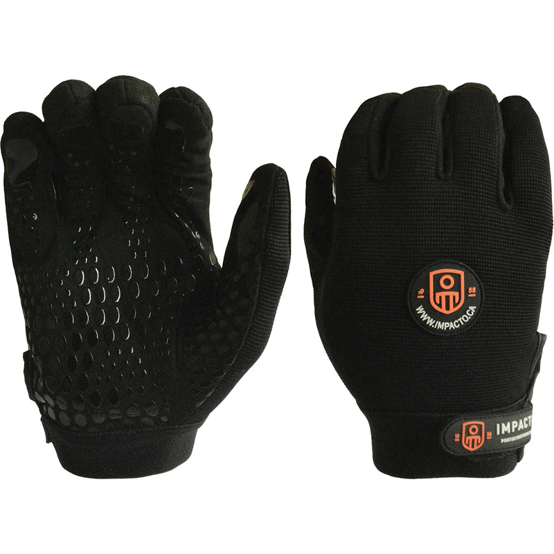 Mechanic Anti-Impact Gloves, 8/Medium, Synthetic/Suede Palm, Elastic/Hook & Loop Cuff